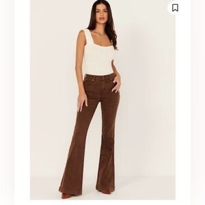 SHYANNE WOMEN'S PINECONE HIGH RISE STRETCH FLARE JEANS sz 30x34